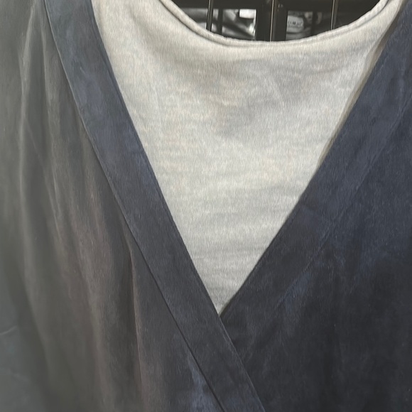 Unique Winged Open Front J.Jill Navy Blazer - Picture 6 of 12